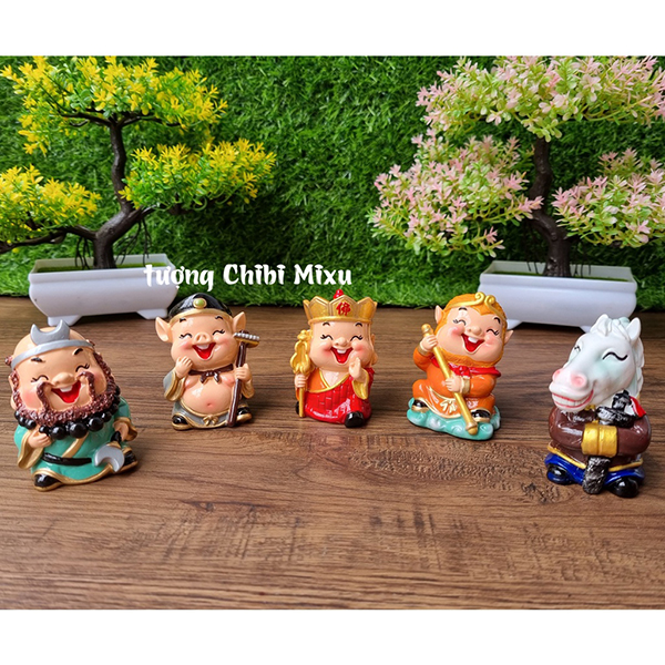 Bộ 05 tượng Tây Du Ký 6cm cao cấp